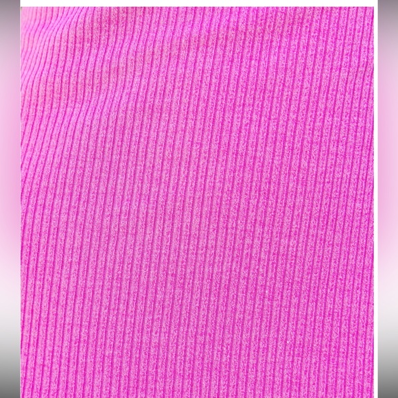 LUNA RIBBED KNIT MIDI DRESS - PINK - Picture 3 of 9